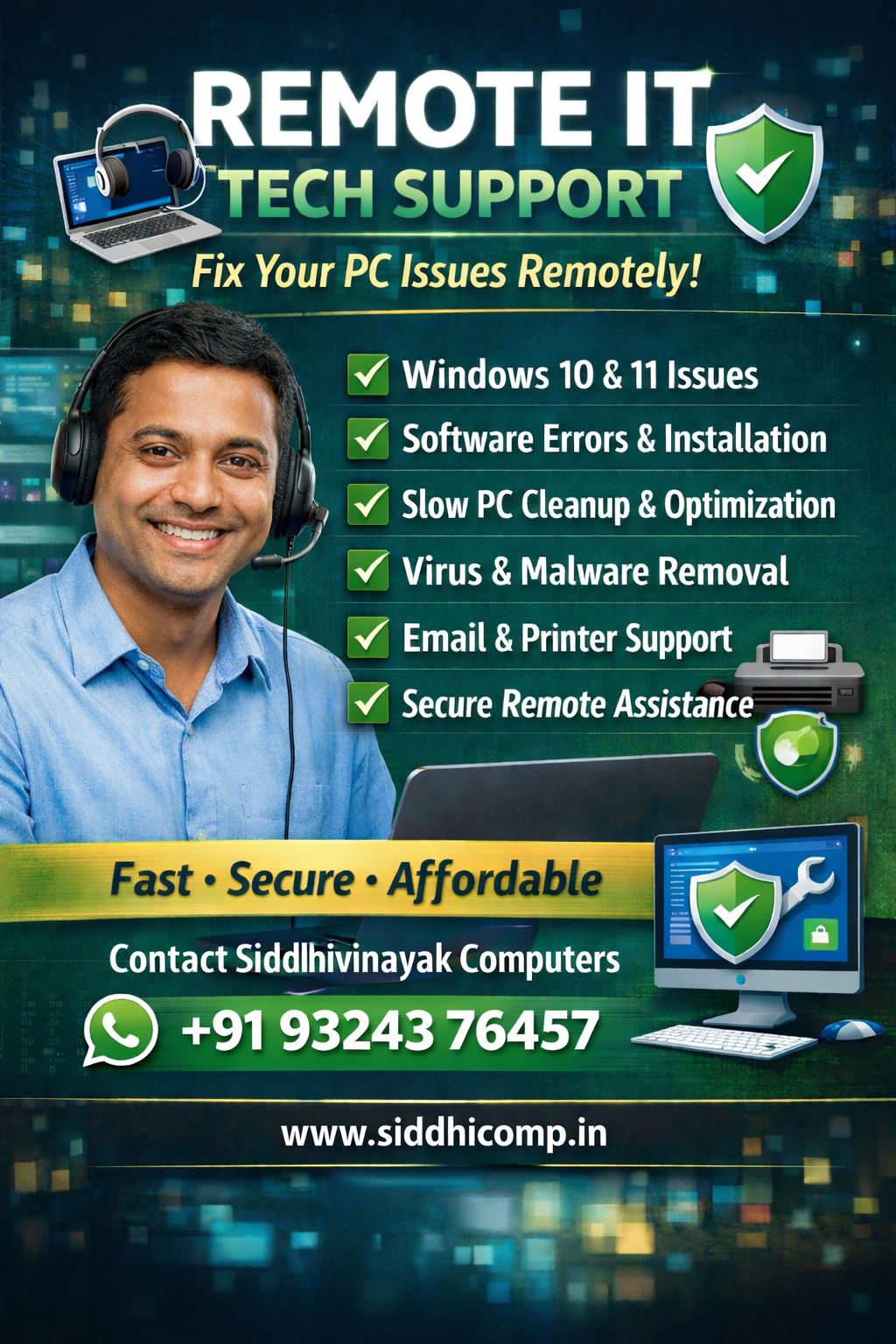 Professional Remote IT Tech Support – Fast PC Repair & Optimization